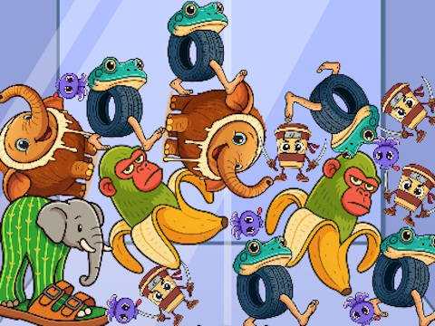 Logħba Brainrot Taljan: l-annimali jingħaqdu puzzle  onlajn