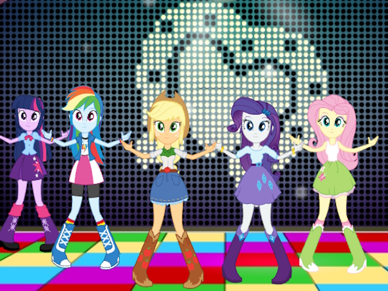 Logħba It-tfajliet żgħar tiegħi tal-pony equestria jaqgħu żfin formali onlajn