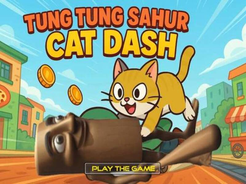 Logħba Tung Tung Sahur Cat Dash onlajn