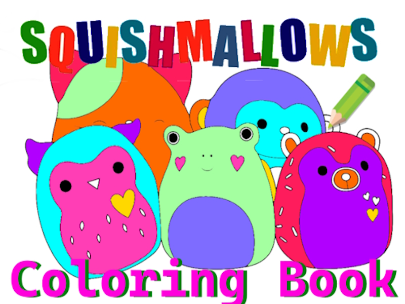 Logħba Ktieb Koloranti Squishmallow onlajn