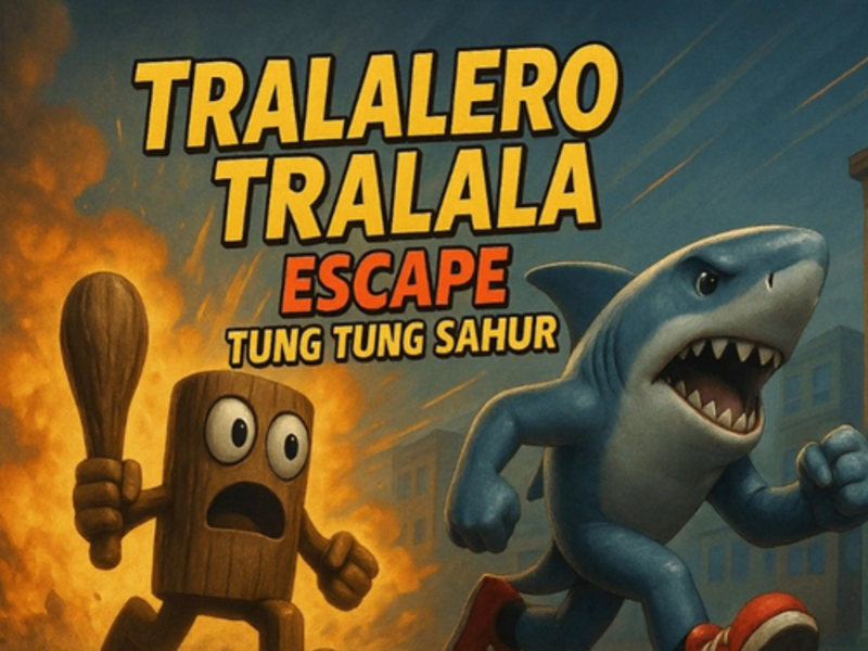 Logħba Tralalero Tralala Escape Tung Tung Sahur onlajn