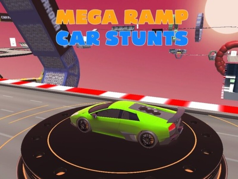 Logħba Mega rampa tal-karozzi stunts onlajn