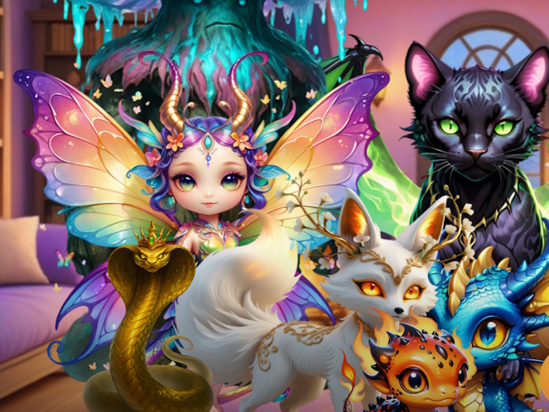 Logħba Familjari misterjużi Bestjarju Enchanted onlajn