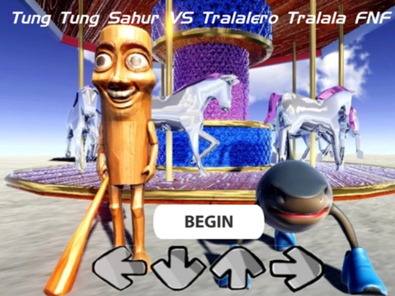 Logħba Tung tung sahur vs tralalero tralala fnf onlajn