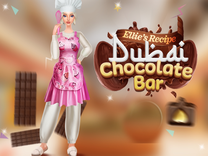 Logħba Riċetta ta 'Ellie f'Dubai Chocolate Bar onlajn