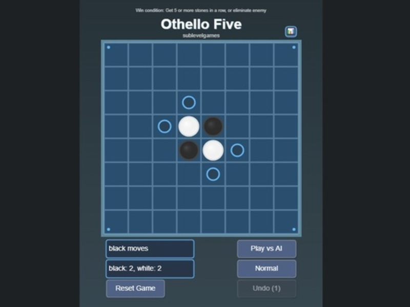 Logħba Othello ħamsa onlajn