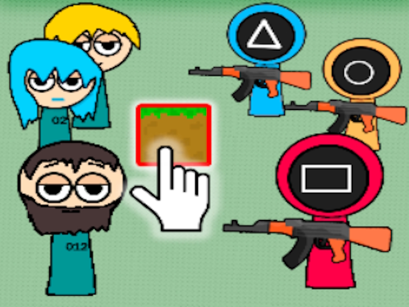 Logħba Sandbox Squid Game Oħloq sfida onlajn