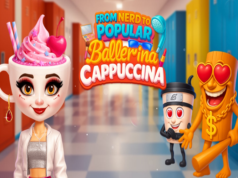Logħba Minn nerd għal ballerina popolari cappuccina onlajn
