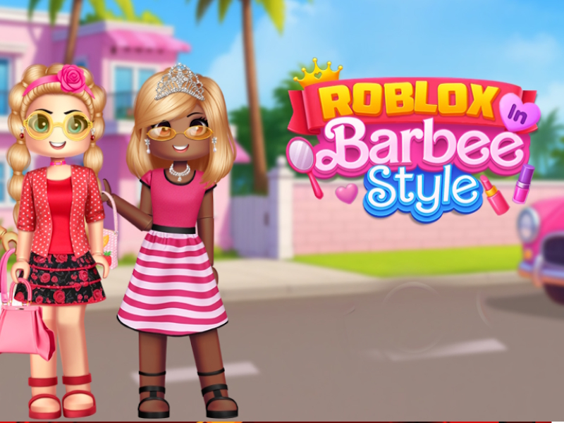 Logħba Roblox fl-istil tal-barbie onlajn