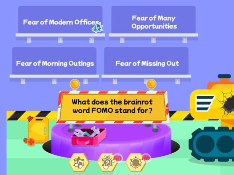 Logħba Kids Kwizz: Kliem Brainrot Quiz onlajn