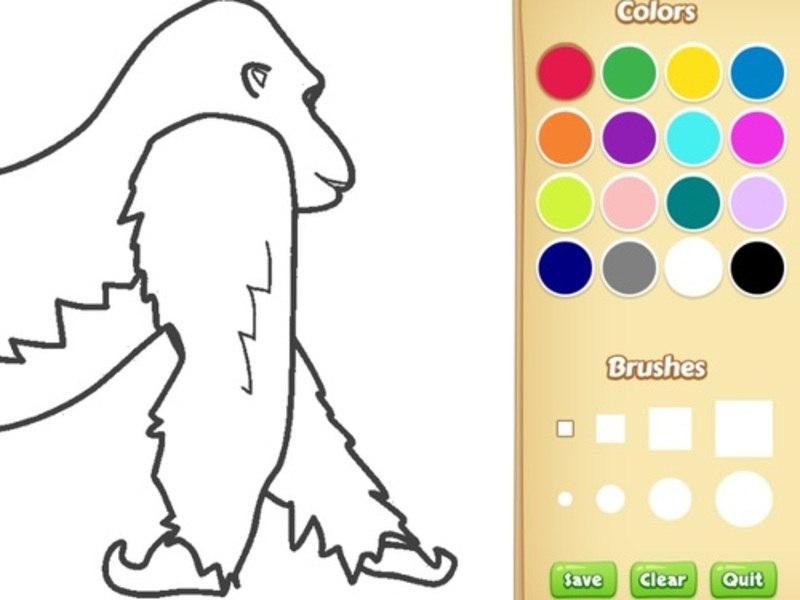 Logħba Ktieb tal-kulur tal-gorilla għat-tfal onlajn