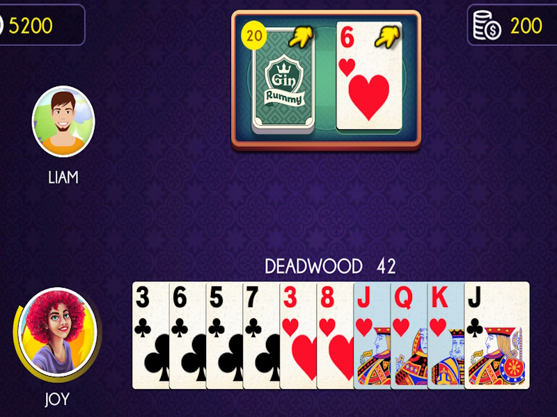Logħba Gin Rummy onlajn