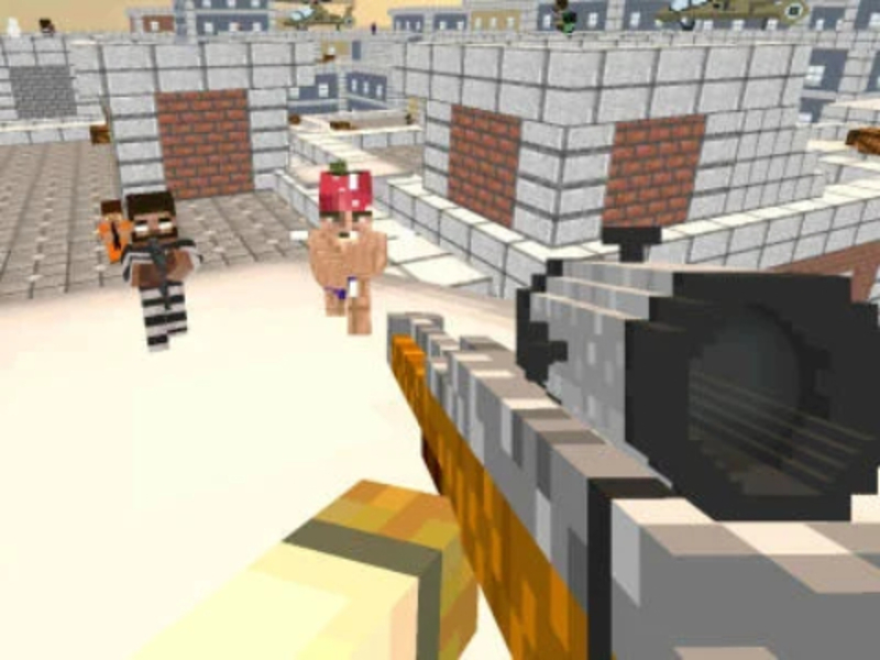 Logħba Noob Sniper 3D onlajn
