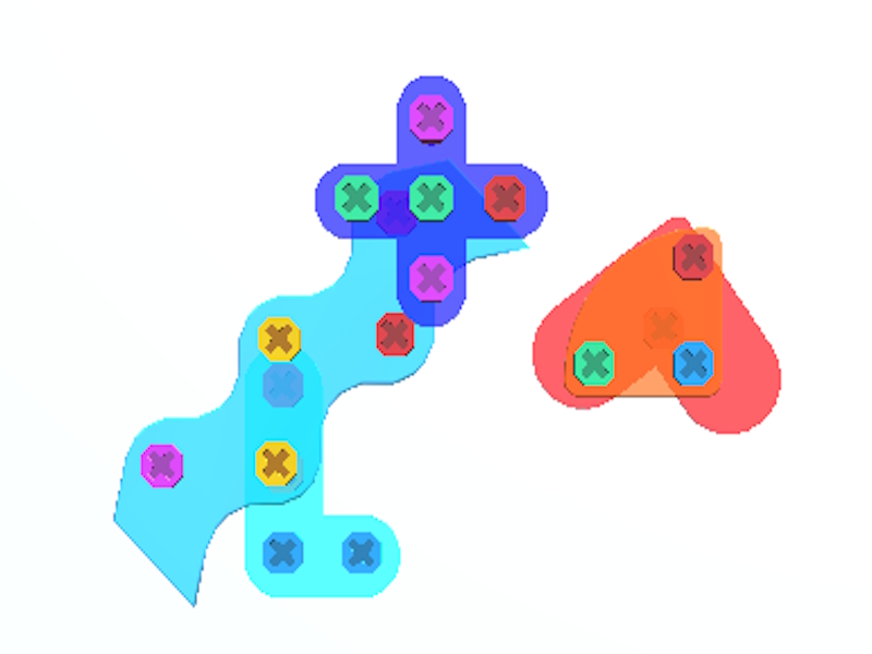 Logħba Kamin u boltijiet puzzle 3d onlajn