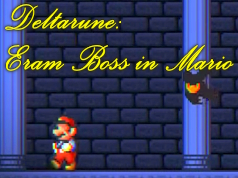 Logħba Deltarune: Eram Boss f'Mario onlajn