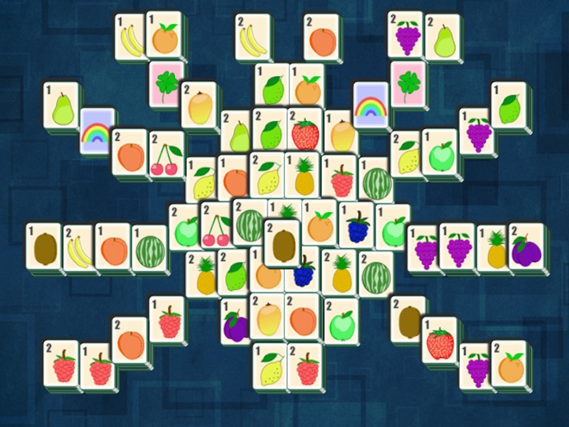 Logħba Blue Mahjong HD onlajn