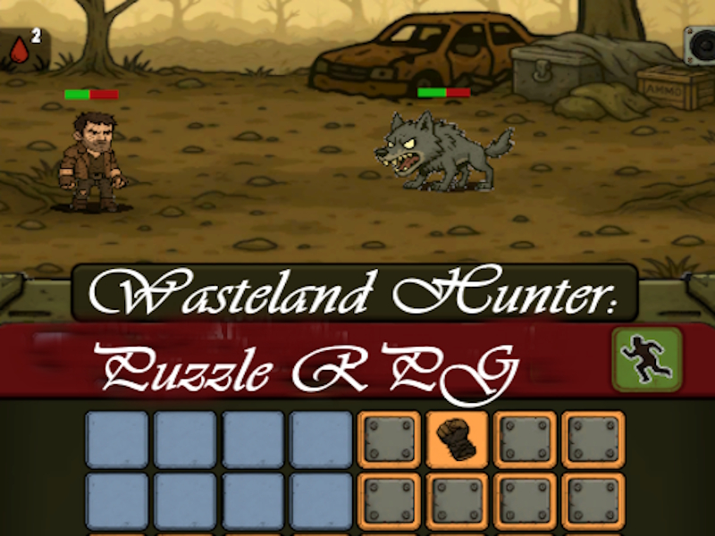 Logħba Wasteland Hunter: Puzzle RPG onlajn