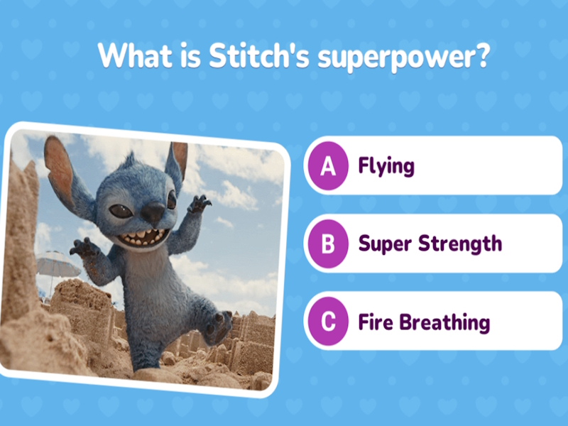 Logħba Lilo & Stitch Quiz Challenge onlajn