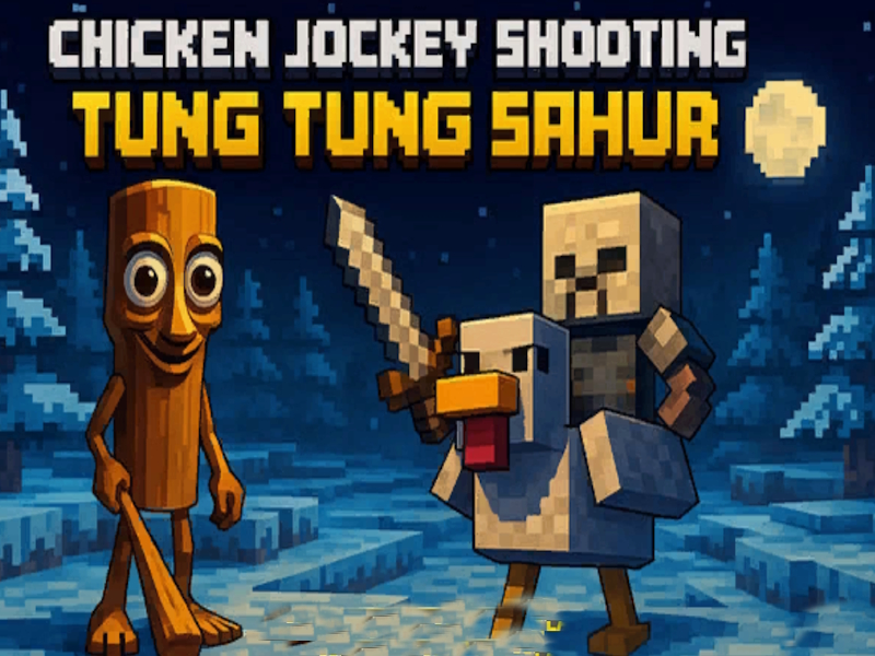 Logħba Chicken Jockey Sparar Tung Tung Sahur onlajn