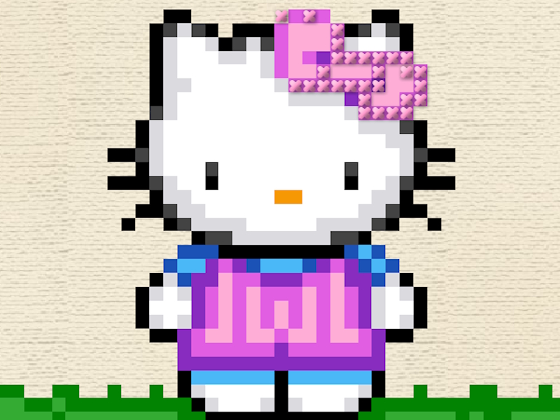 Logħba Hello Kitty Cross Stitch onlajn