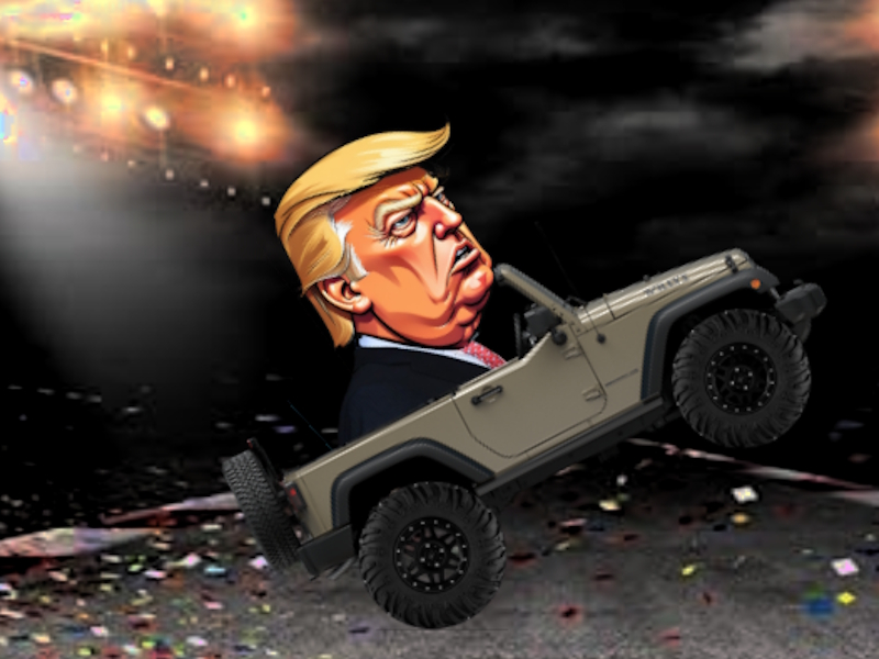 Logħba Trump Wheelie Challenge onlajn