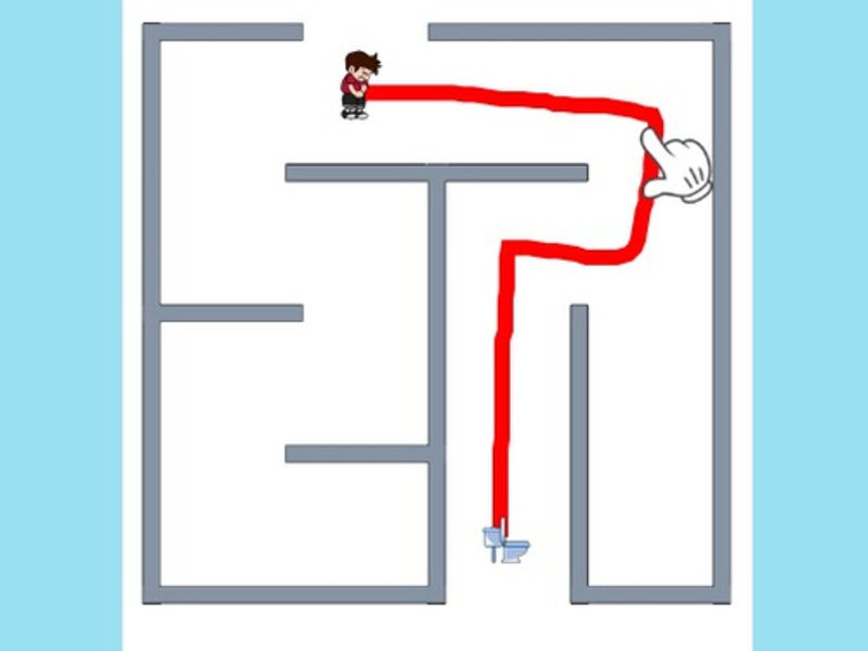 Logħba Maze Escape Toilet Rush onlajn