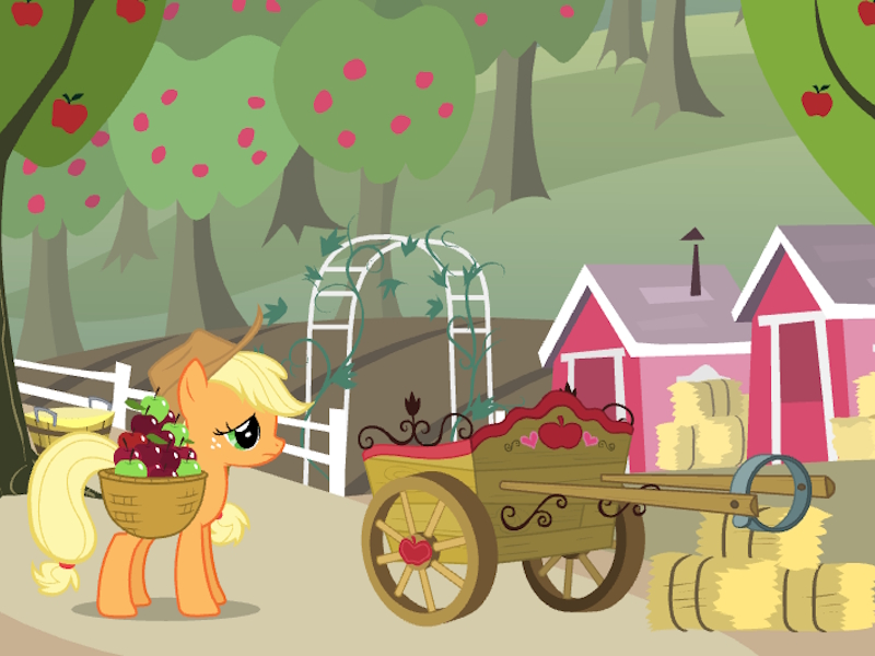 Logħba Il-ħsad tat-tuffieħ żgħir tal-poni tiegħi Applejack onlajn